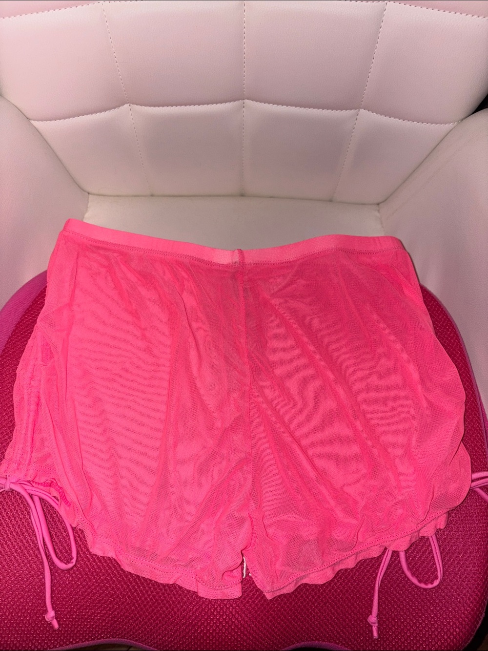 Hot Pink Bathing suit Cover Up Shorts size M - Picture 4 of 4